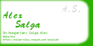 alex salga business card